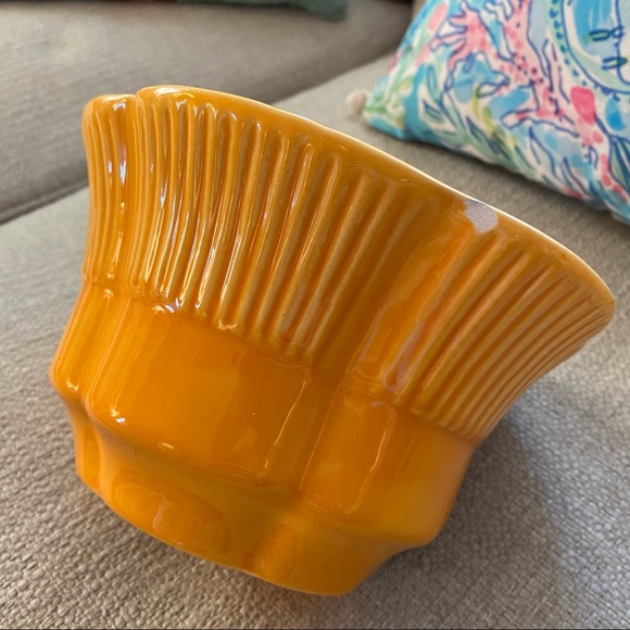 VINTAGE Haeger Orange Scalloped Planter / Flower Pot - Picture 5 of 5